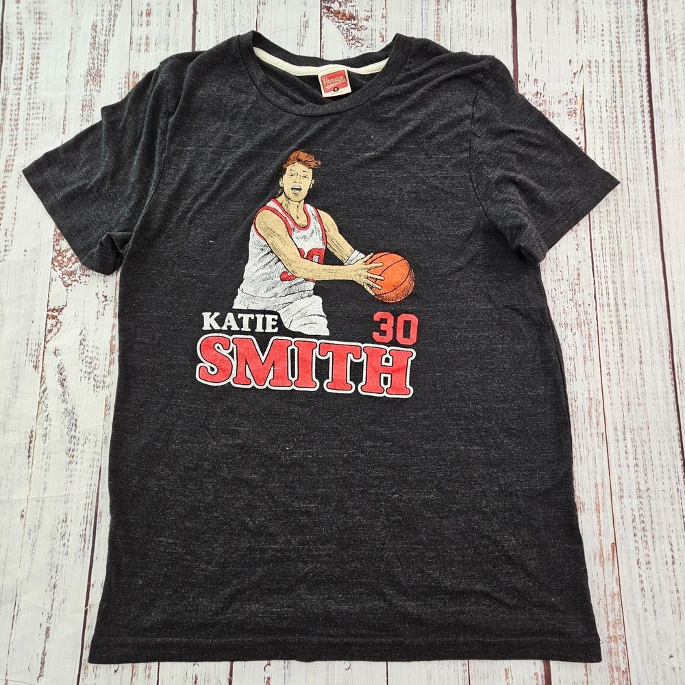 Katie Smith #30 Homage Gray Short Sleeve Tri-Blend T-Shirt Adult S